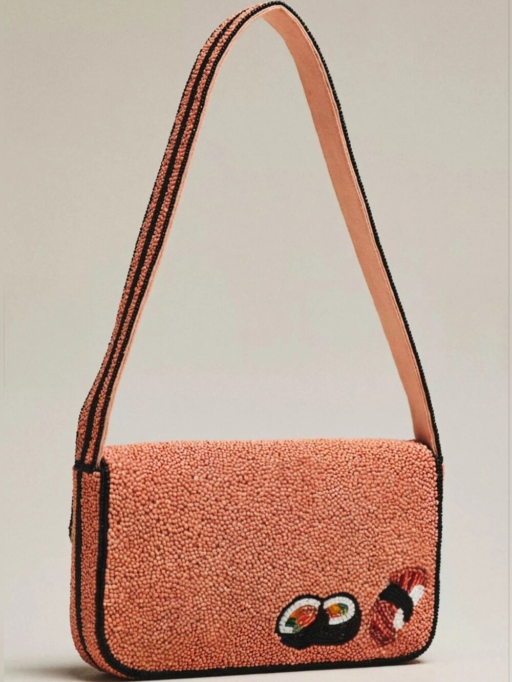 ANTHROPOLOGIE BEADED FIONA SHOULDER BAG "SUSHI " Food & Drink Edition VIRAL - Picture 2 of 10